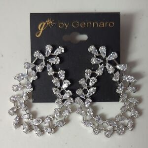 Silver Floral Earrings